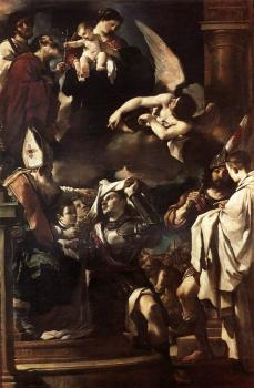 Guercino : St William of Aquitaine Receiving the Cowl